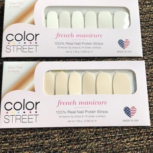 NEW Color Street French tip nail set